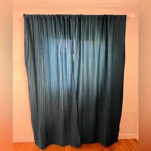 Dark Teal Curtains 4 panels